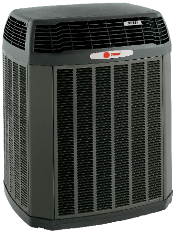A/C unit with white background